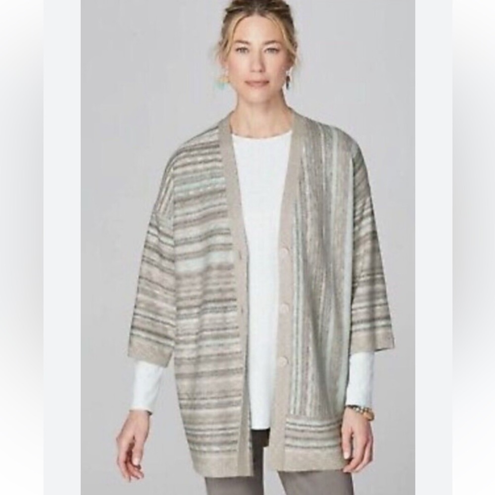 Pure Jill‎ Cotton Cardigan Coastal Grandma Small